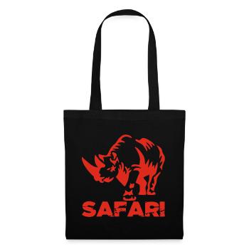 Safari and red rhino - Tote Bag - black - Front