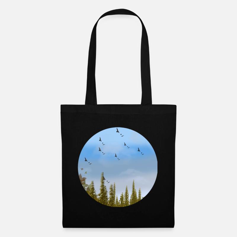 Blauer Himmel - Stoffbeutel - Schwarz