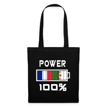 Algeria and France Power 100% - Tote Bag - black - Front