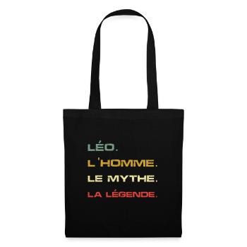Léo, l'homme, le mythe et la légende - Sac en tissu - noir - Devant