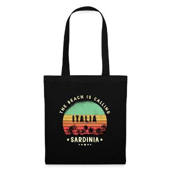 Sardinia Italy beach design - Tote Bag - black - Front