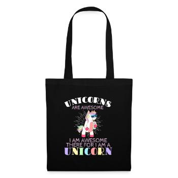 Magic Fairy Tale Colorful Myth Collection Unicorn - Stoffbeutel - Schwarz - Vorne