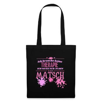 Muddy run shirt mud Matsch Therapie Lauf Teamshirt - Stoffbeutel - Schwarz - Vorne