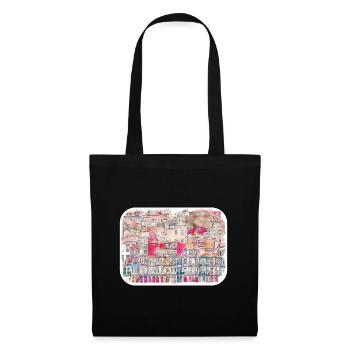 Porto Portugal Watercolor Sketch Drawn Illustratio - Tote Bag - black - Front