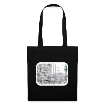 Vienna Austria Watercolor Sketch Painting - Tote Bag - black - Front