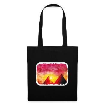 Cairo Egypt Watercolor Sketch Drawn Illustration - Tote Bag - black - Front