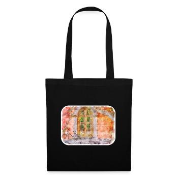 Mexique Aquarelle Esquisse Dessinée à la main Illustration - Sac en tissu - noir - Devant