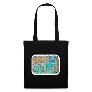 Italy Watercolor Sketch Hand Drawn Illustration - Tote Bag - black - Front