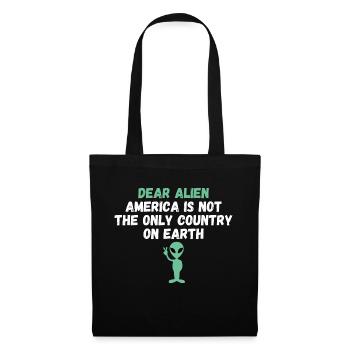Alien America n’est pas le seul pays sur Terre - Sac en tissu - noir - Devant