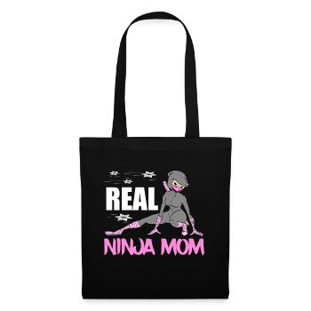 Real Ninja Mom Karate Martial Arts Fencer Ninja - Tote Bag - black - Front