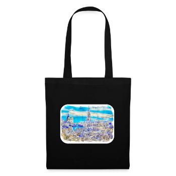 Spain Watercolor Sketch Hand Drawn Illustration - Tote Bag - black - Front