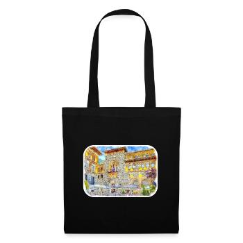Spain Watercolor Sketch Hand Drawn Illustration - Tote Bag - black - Front
