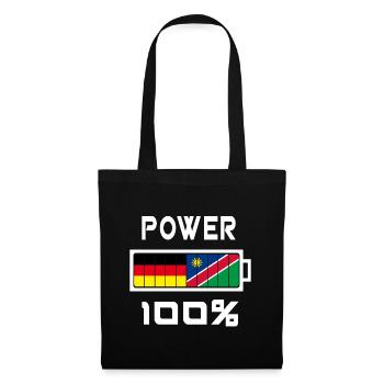 Deutschland und Namibia Power 100% - Stoffbeutel - Schwarz - Vorne