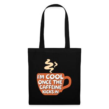Coffee lovers Cool Statement Coffee Coffee Cup - Tote Bag - black - Front