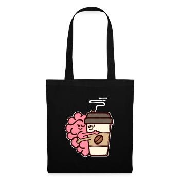 Kaffee Trinken Kaffeebohnen Kaffeeliebhaber - Stoffbeutel - Schwarz - Vorne