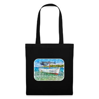 Kroatien Aquarell Skizze handgezeichnete Illustration - Stoffbeutel - Schwarz - Vorne