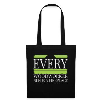 abatteur d’arbres humour geek drôle d’artisans design - Sac en tissu - noir - Devant