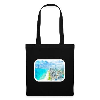 Florida USA Watercolor Sketch Drawn Illustration - Tote Bag - black - Front