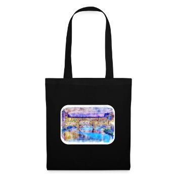 Florence Italy Italy Watercolor Sketch Painting - Tote Bag - black - Front