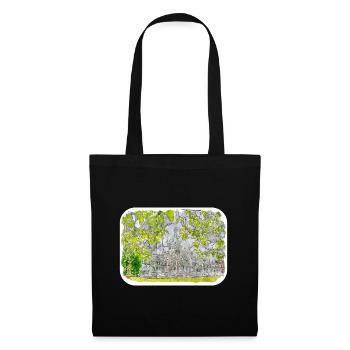 Canada Aquarelle Sketch Illustration dessinée à la main - Sac en tissu - noir - Devant