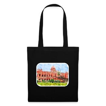 Dhaka Bangladesh Watercolor Sketch Drawn Illustrat - Tote Bag - black - Front