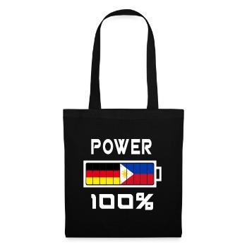 Allemagne et Philippines Power 100% - Sac en tissu - noir - Devant
