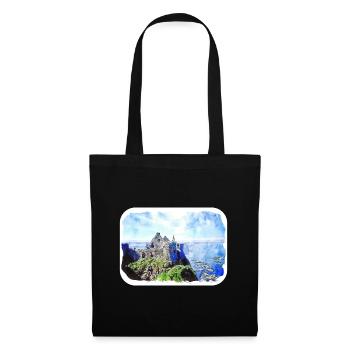 Irlande Royaume-Uni Aquarelle Esquisse Dessinée à la main Peinture - Sac en tissu - noir - Devant