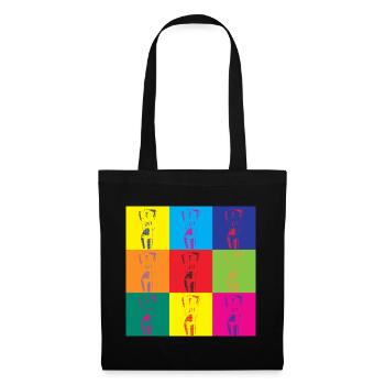Pop Art Woman Retro Art Gift - Tote Bag - black - Front