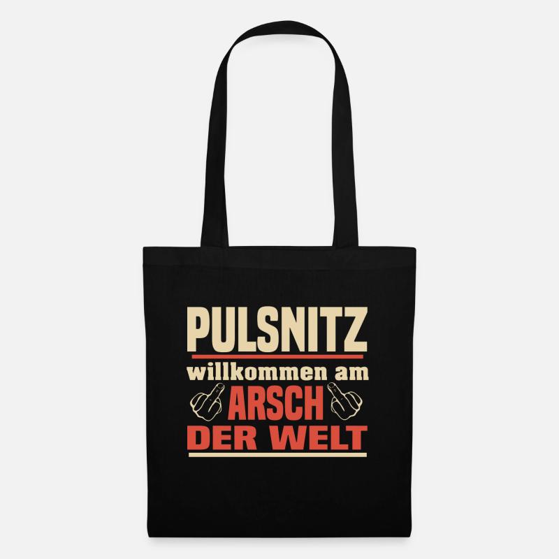 Arsch der Welt Pulsnitz - Stoffbeutel - Schwarz