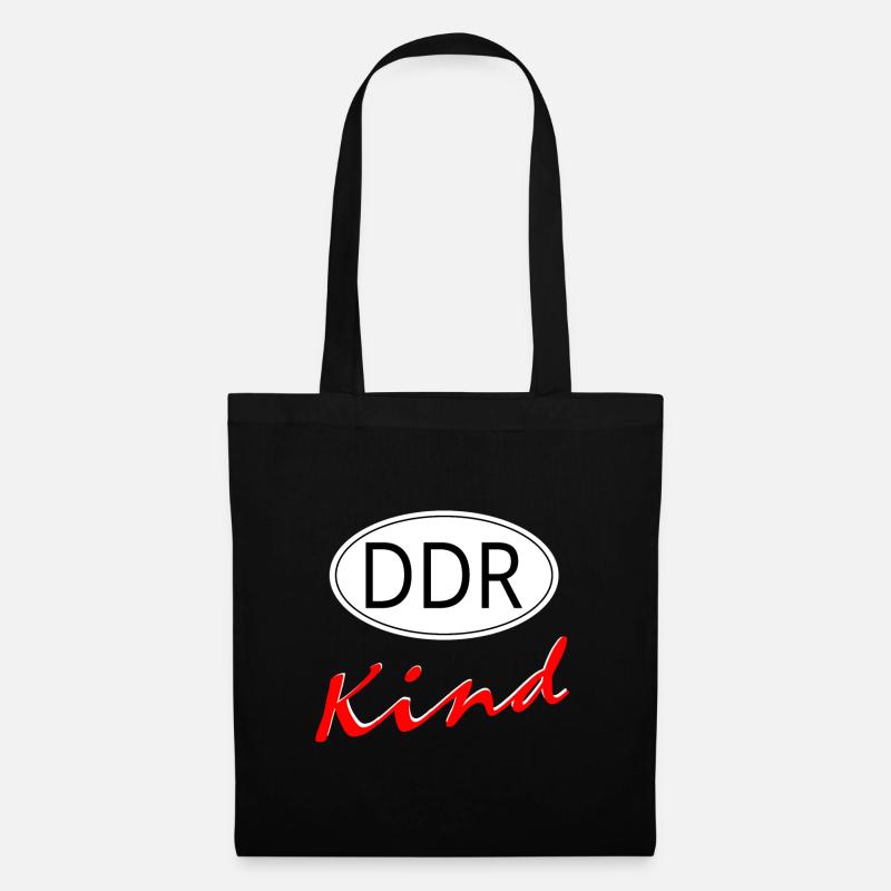 DDR Kind - Nostalgie Statement - Stoffbeutel - Schwarz