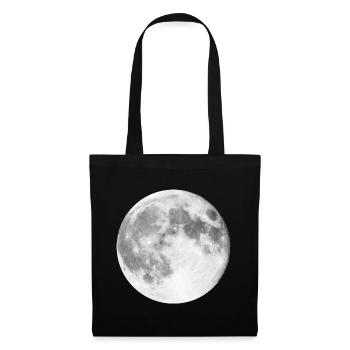 Mond Mondlandung | Vollmond Werwolf - Stoffbeutel - Schwarz - Vorne
