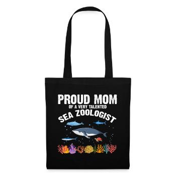 Fière Maman Océan Zooologiste Zooologie Mer - Sac en tissu - noir - Devant