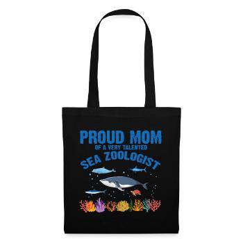 Fière Maman Océan Zooologiste Zooologie Mer - Sac en tissu - noir - Devant