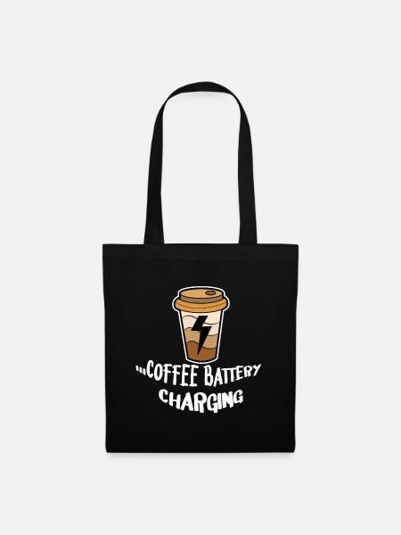 Coffee Drinking Statement Coffee Lovers Breakfast - Tote Bag - black