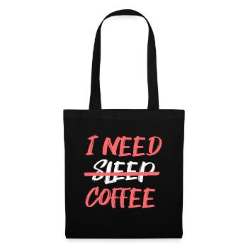 Fatigue Coffee Lovers Statement Coffee Drinking - Tote Bag - black - Front