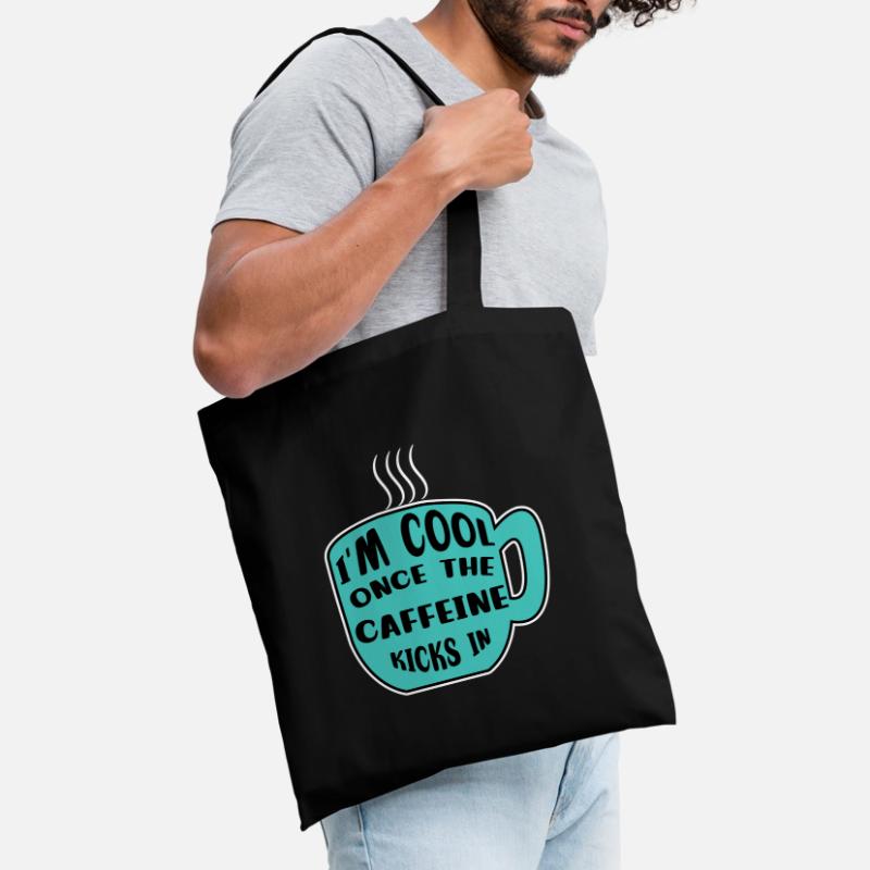 Caféine Coffee Drinker Coffee Cup Coffee Déclaration Sac en tissu