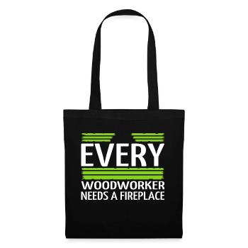 tools lumber bingo hall tshirts humor - Tote Bag - black - Front