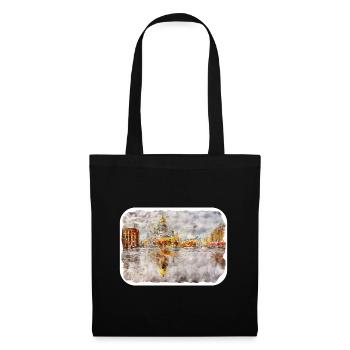 Saint-Pétersbourg Russie Aquarelle Esquisse Dessinée Illus - Sac en tissu - noir - Devant