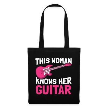 Guitare électrique Guitare électrique Guitariste Guitare - Sac en tissu - noir - Devant