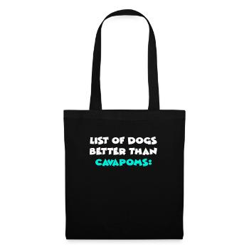 Cavapoms - Sac en tissu - noir - Devant