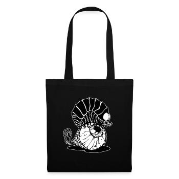 Scarabée effrayant - Sac en tissu - noir - Devant
