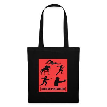 Modern Pentathlon - Fencing Swimming Riding - Tote Bag - black - Front