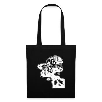 Gothic Scary Floh - Stoffbeutel - Schwarz - Vorne