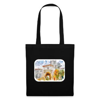 California Usa Watercolor Sketch Drawn Illustratio - Tote Bag - black - Front