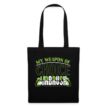 Weapon Of Choice Airbrush Art - Tote Bag - black - Front