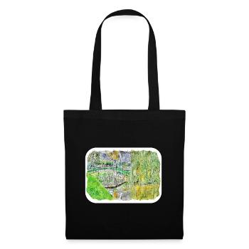 Niederlande Aquarell Skizze gezeichnete Illustration - Stoffbeutel - Schwarz - Vorne