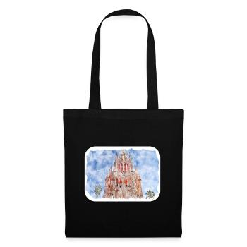 San Miguel De Allende Mexico Watercolor Sketch Dra - Tote Bag - black - Front