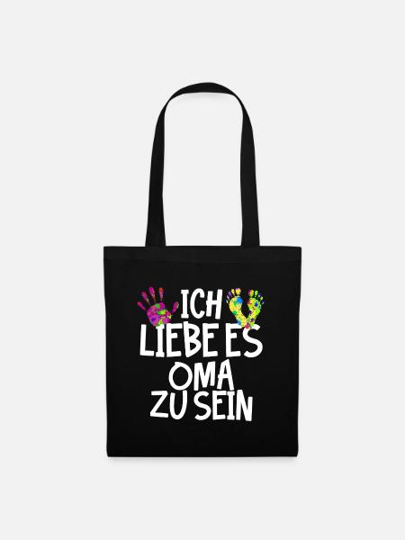 Oma Ruhestan Großmutter Seniorin Statement - Stoffbeutel - Schwarz