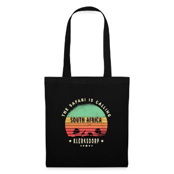 Motif safari Klerksdorp en Afrique du Sud - Sac en tissu - noir - Devant
