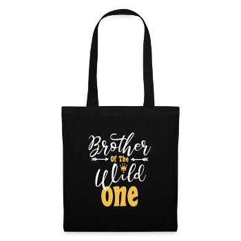 Brother Of The Wild One funny 1st Birthday First - Tote Bag - black - Front
